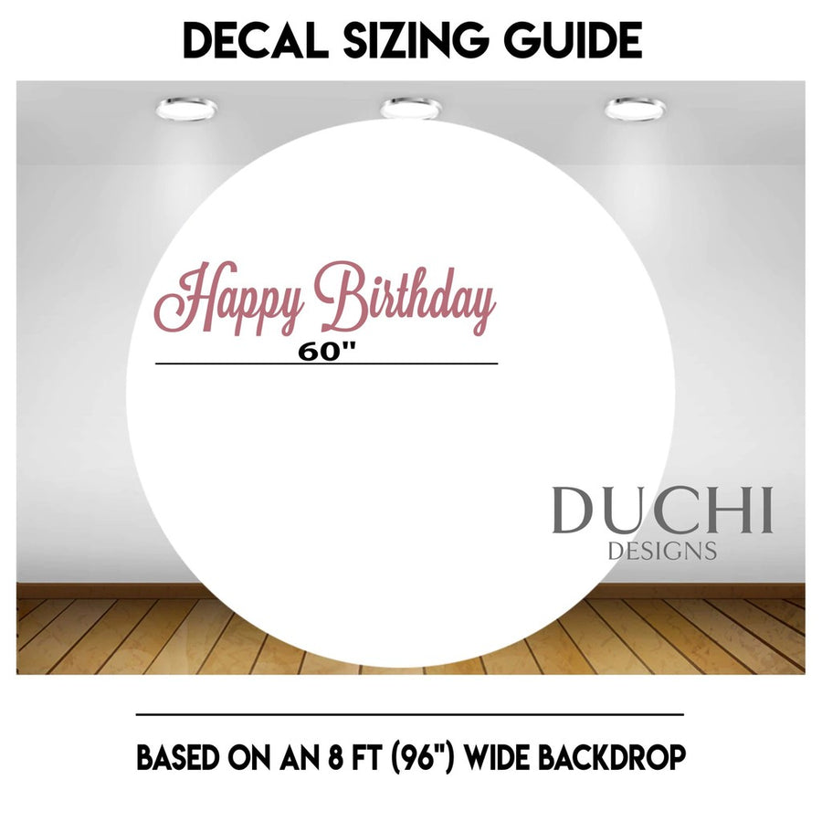 How to choose the right size for vinyl decal sticker for backdrop