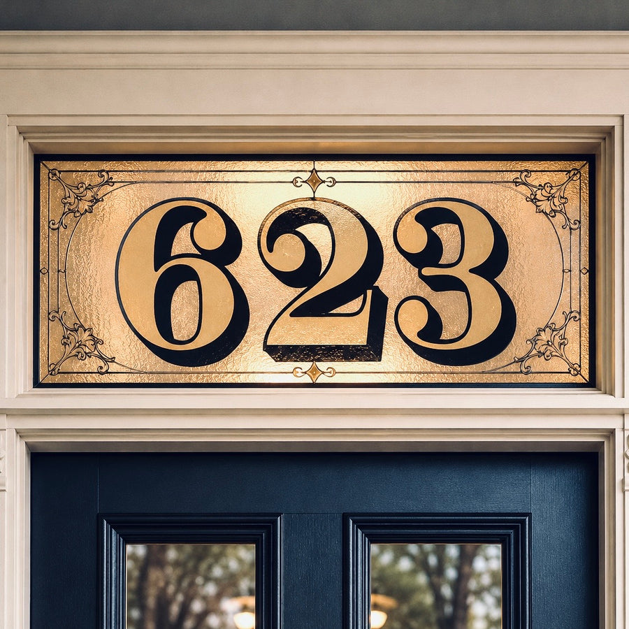 Example of 623 transom address numbers