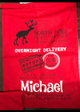 Red Michael reindeer Christmas sack