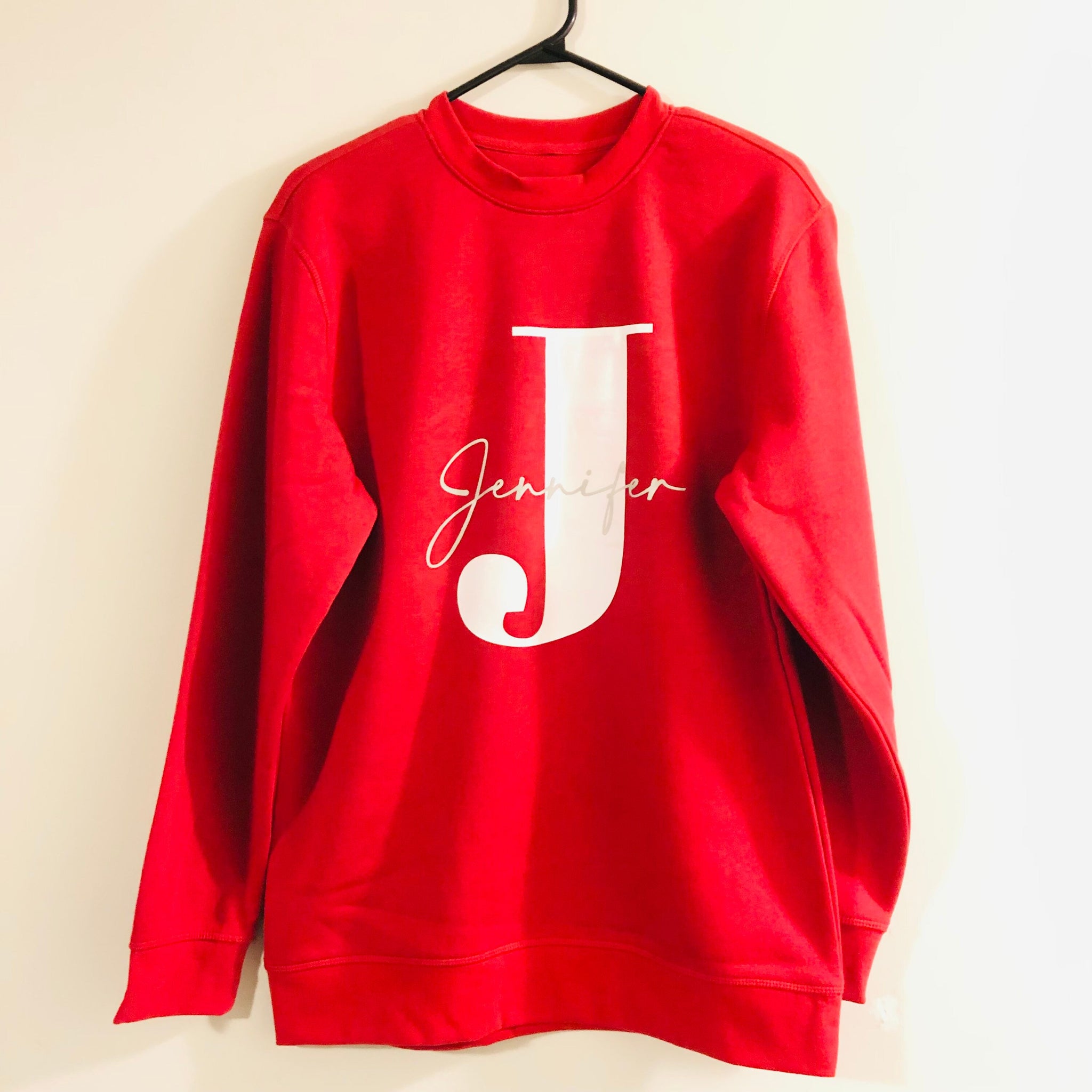 Name sweatshirt clearance