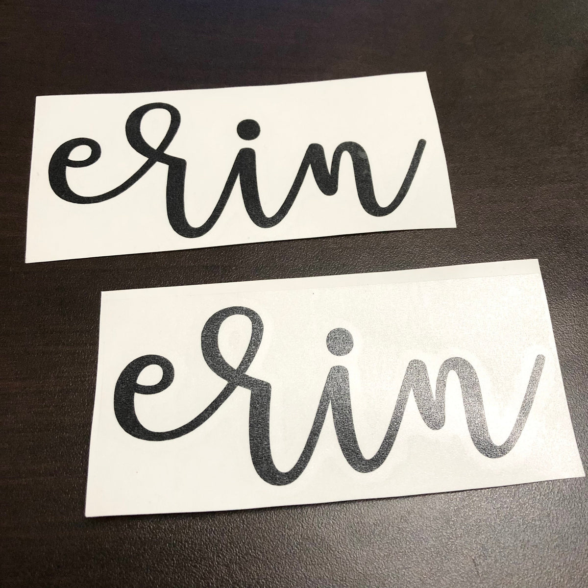 Custom Name Decals in Cursive Lower case Font – Duchi Designs