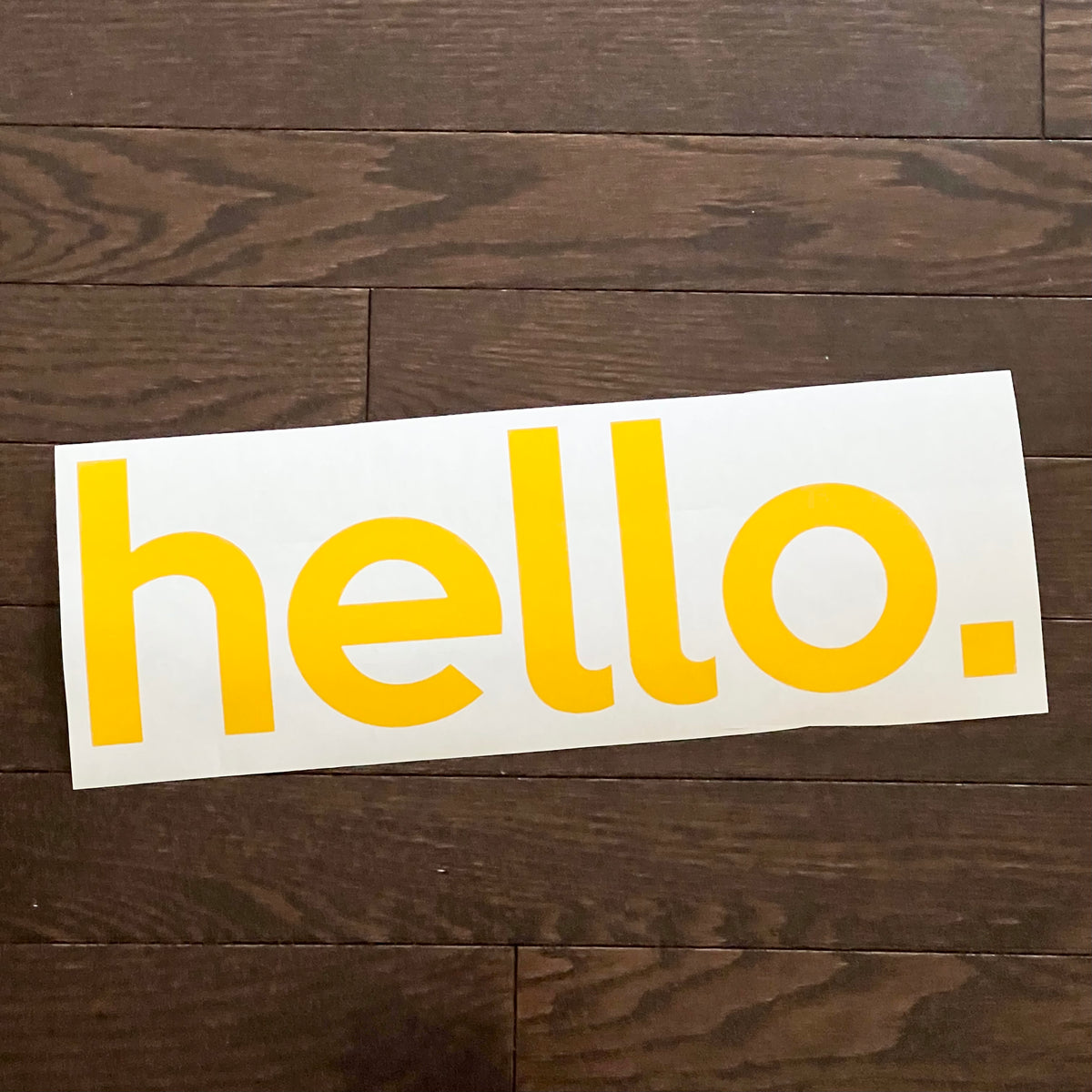 Hello decal for front door, Hello vinyl decal for wall – Duchi Designs