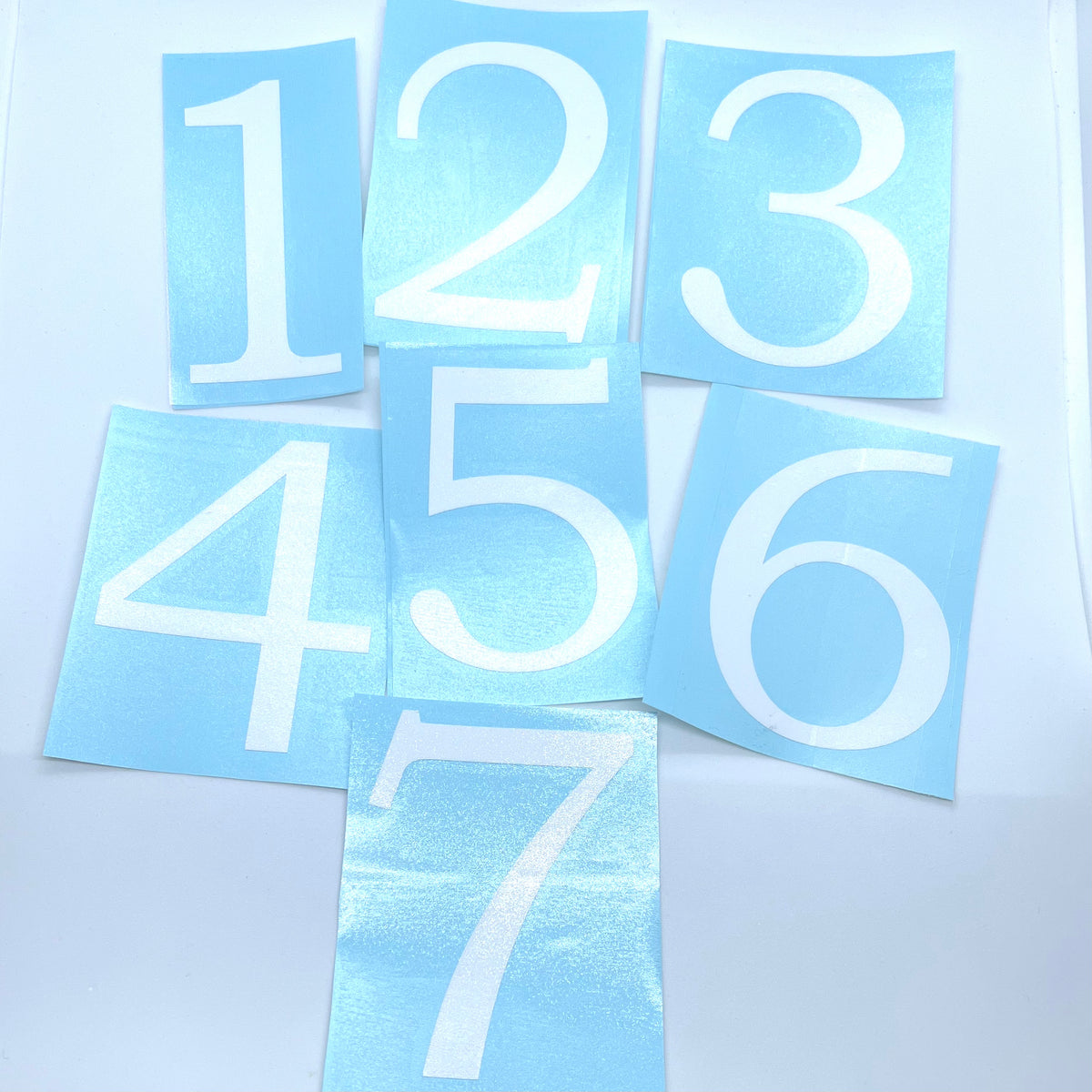 Single Number Graphics Single Number Decals, Custom Vinyl Numbers – Duchi Designs