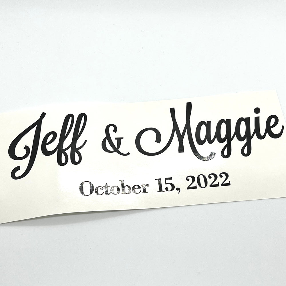 Black Jeff & Maggie names with October 5 2022 date